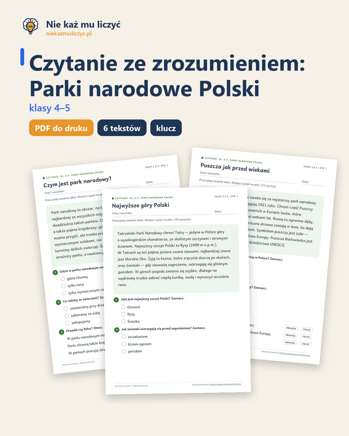 Okładka: Parki narodowe Polski