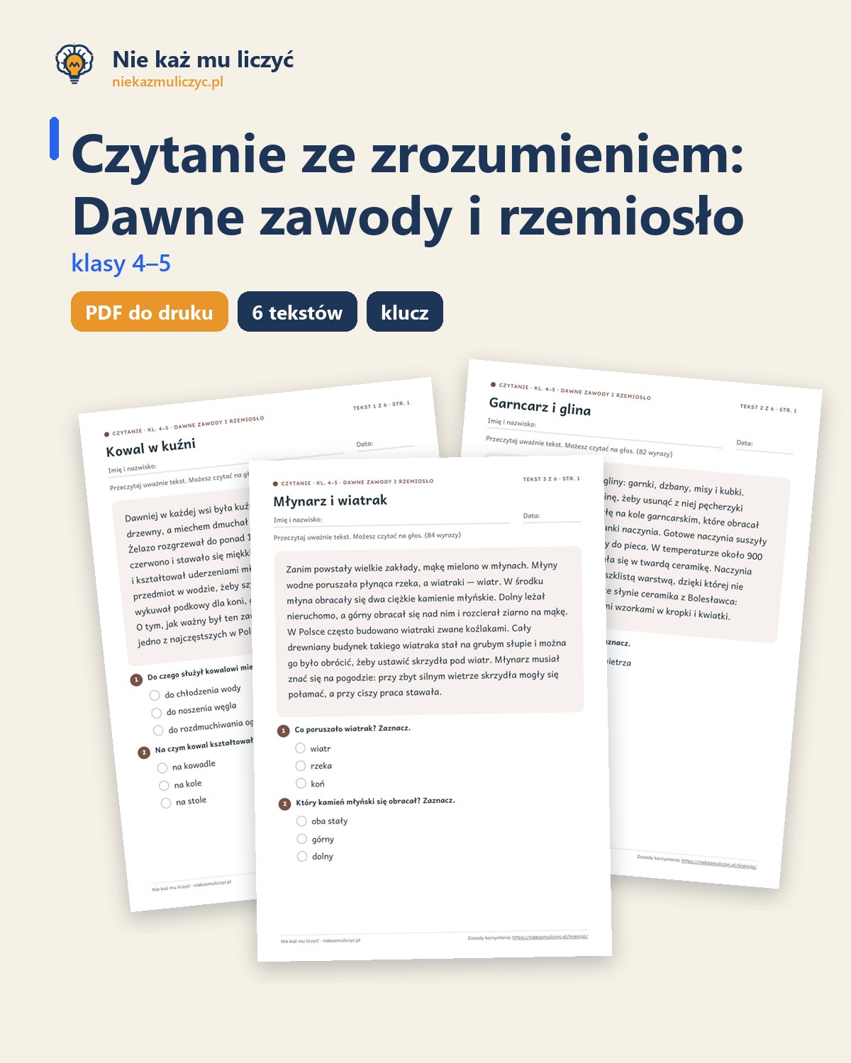 Okładka: Dawne zawody i rzemiosło