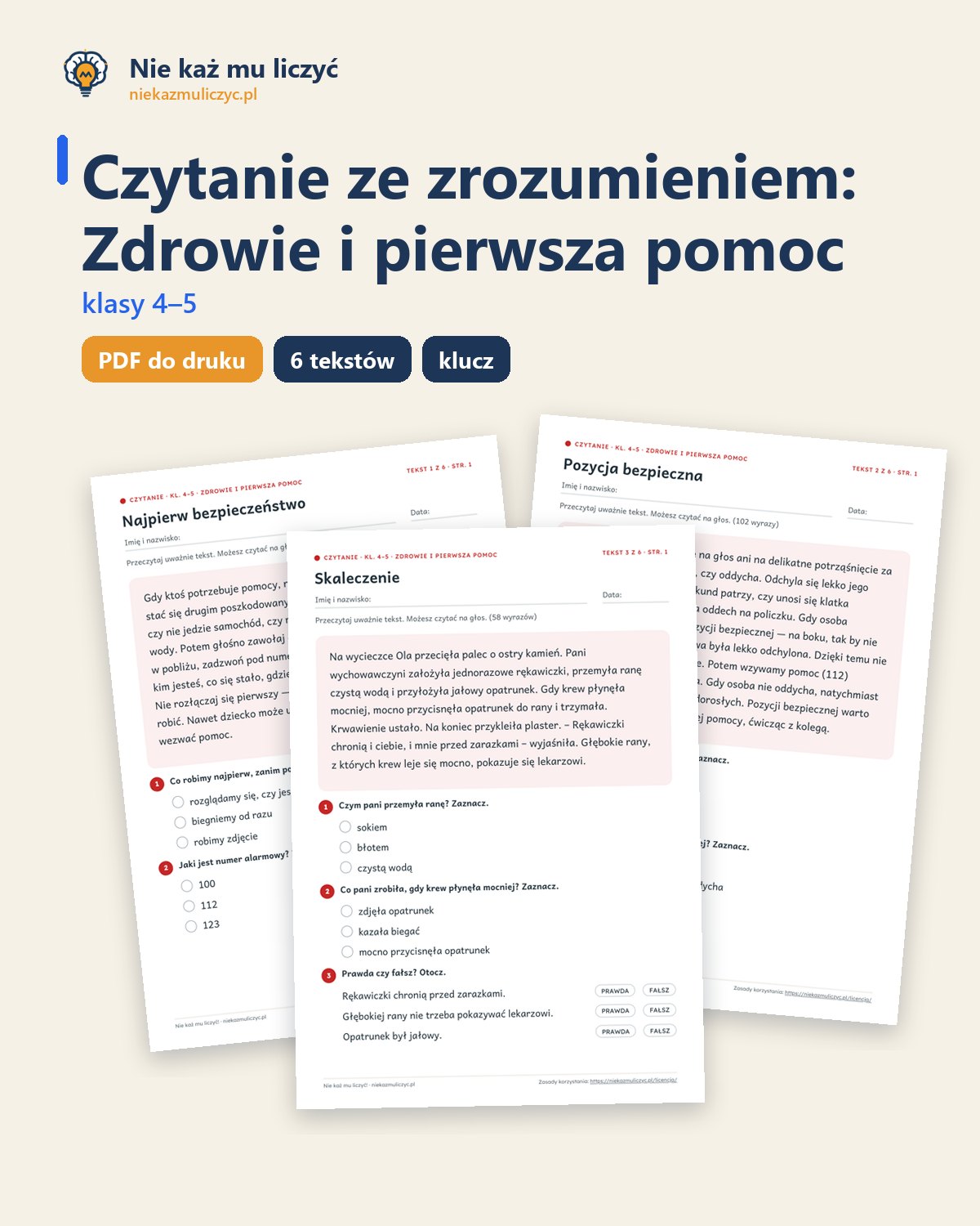 Okładka: Zdrowie i pierwsza pomoc