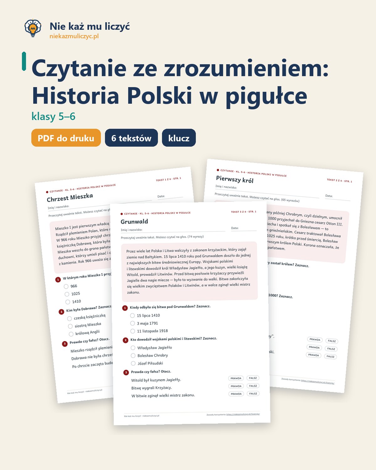 Okładka: Historia Polski w pigułce