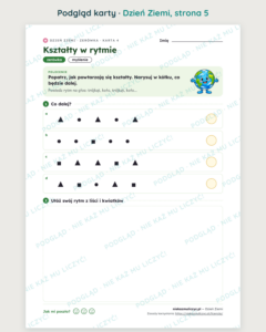 Dzień Ziemi — 13 kart pracy PDF z kluczem (zerówka i klasy 1–3) — podgląd karty, strona 5