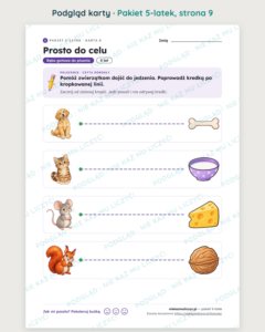 Pakiet 5-latek — 26 kart pracy PDF z kluczem — podgląd karty, strona 9