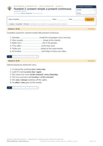 Kartkówka angielski klasa 6 unit 2: gramatyka — B–E — okładka