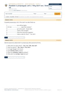 Kartkówka angielski klasa 6 unit 2: gramatyka 3 — B–E — okładka
