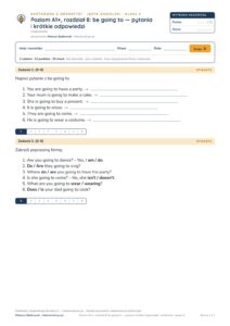Kartkówka angielski klasa 5 A1+ unit 8: gramatyka 2 — B–E — okładka