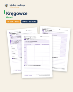 Kręgowce, biologia klasa 6 — 10 kart pracy PDF z kluczem — okładka