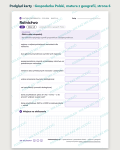 Społeczeństwo i gospodarka Polski, matura z geografii — 10 kart PDF — podgląd karty, strona 6
