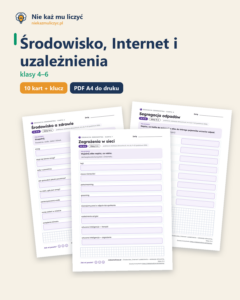 Środowisko, Internet i uzależnienia — edukacja zdrowotna, klasy 4–6 — okładka