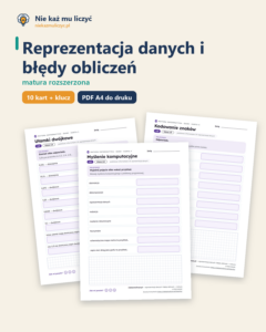 Reprezentacja danych i błędy, matura z informatyki — 10 kart PDF — okładka