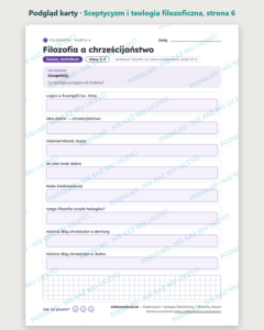 Sceptycyzm i początki teologii filozoficznej — filozofia, liceum — podgląd karty, strona 6