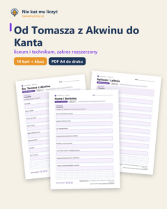 Od Tomasza z Akwinu do Kanta — filozofia, liceum, rozszerzony — okładka