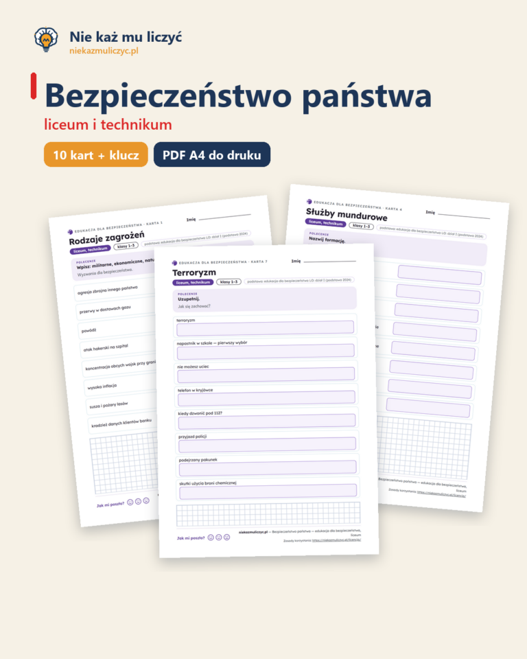 Bezpieczeństwo państwa — EDB, liceum, 10 kart PDF — okładka