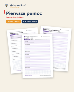 Pierwsza pomoc — EDB, liceum, 10 kart PDF — okładka
