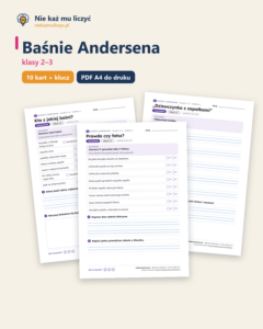 Baśnie Andersena — karty do lektury, klasy 2–3, 10 kart PDF — okładka