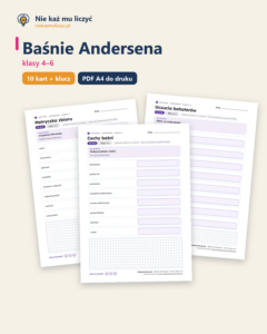 Baśnie Andersena — karty do lektury, klasy 4–6, 10 kart PDF — okładka