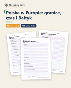 Polska w Europie: granice, czas i Bałtyk — geografia, klasa 7 — okładka