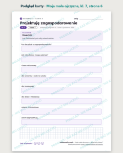 Moja mała ojczyzna — geografia, klasa 7, 10 kart PDF — podgląd karty, strona 6