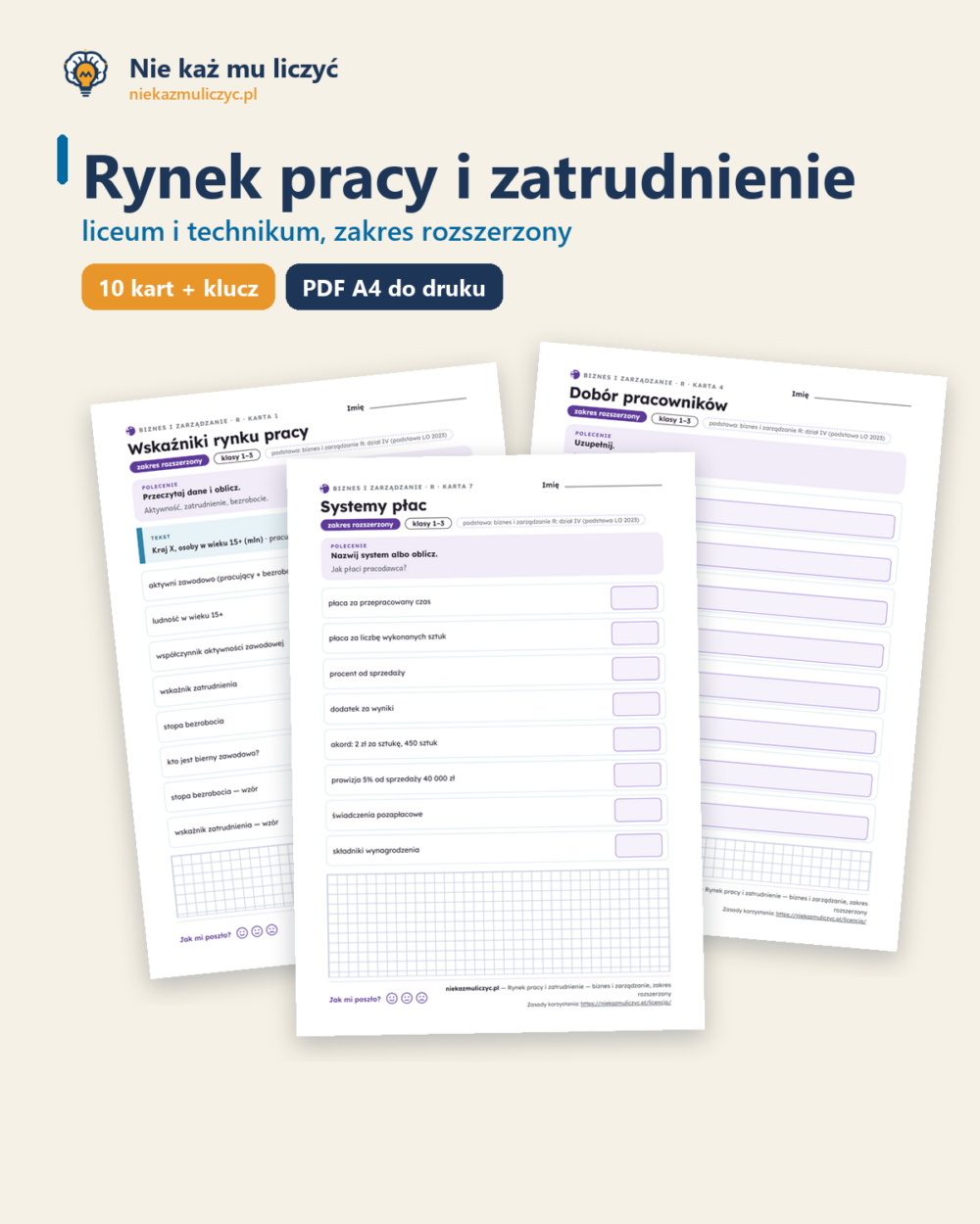 Rynek pracy i zatrudnienie — biznes i zarządzanie, liceum, rozszerzony — okładka