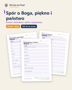 Spór o Boga, piękno i państwo — filozofia, liceum, rozszerzony — okładka