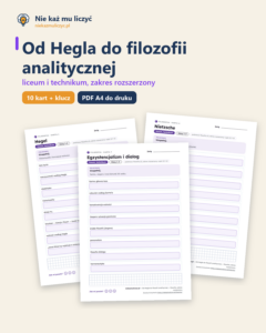 Od Hegla do filozofii analitycznej — filozofia, liceum, rozszerzony — okładka