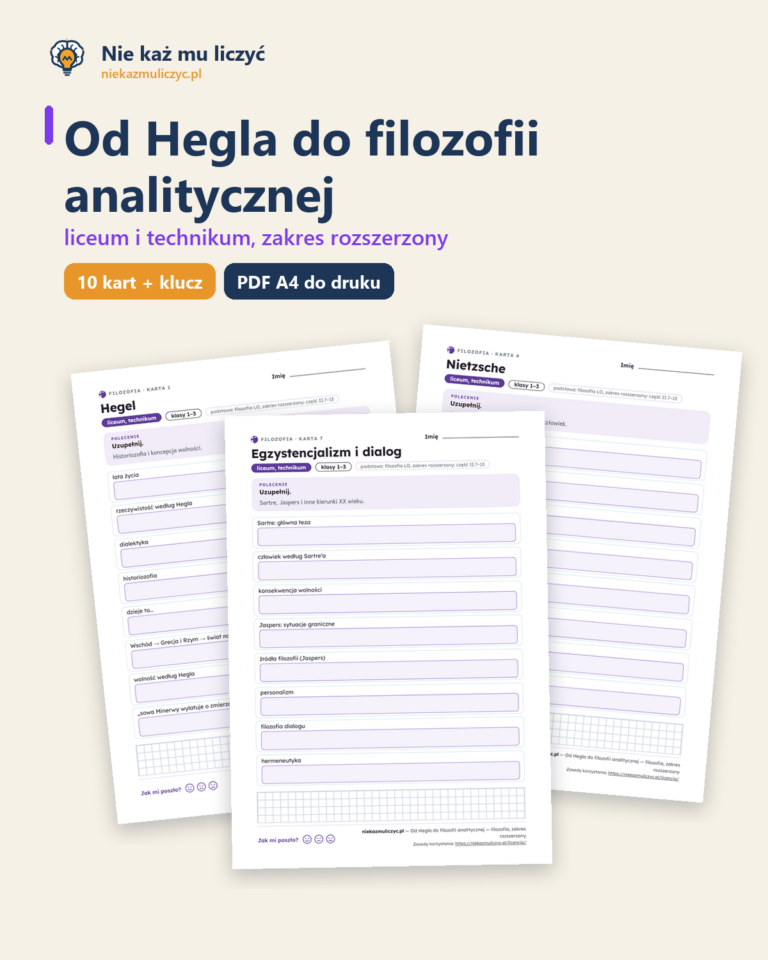 Od Hegla do filozofii analitycznej — filozofia, liceum, rozszerzony — okładka