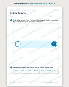 Dmuchane labirynty: ćwiczenia oddechowe, 4–8 lat — 8 torów PDF — podgląd karty, strona 2
