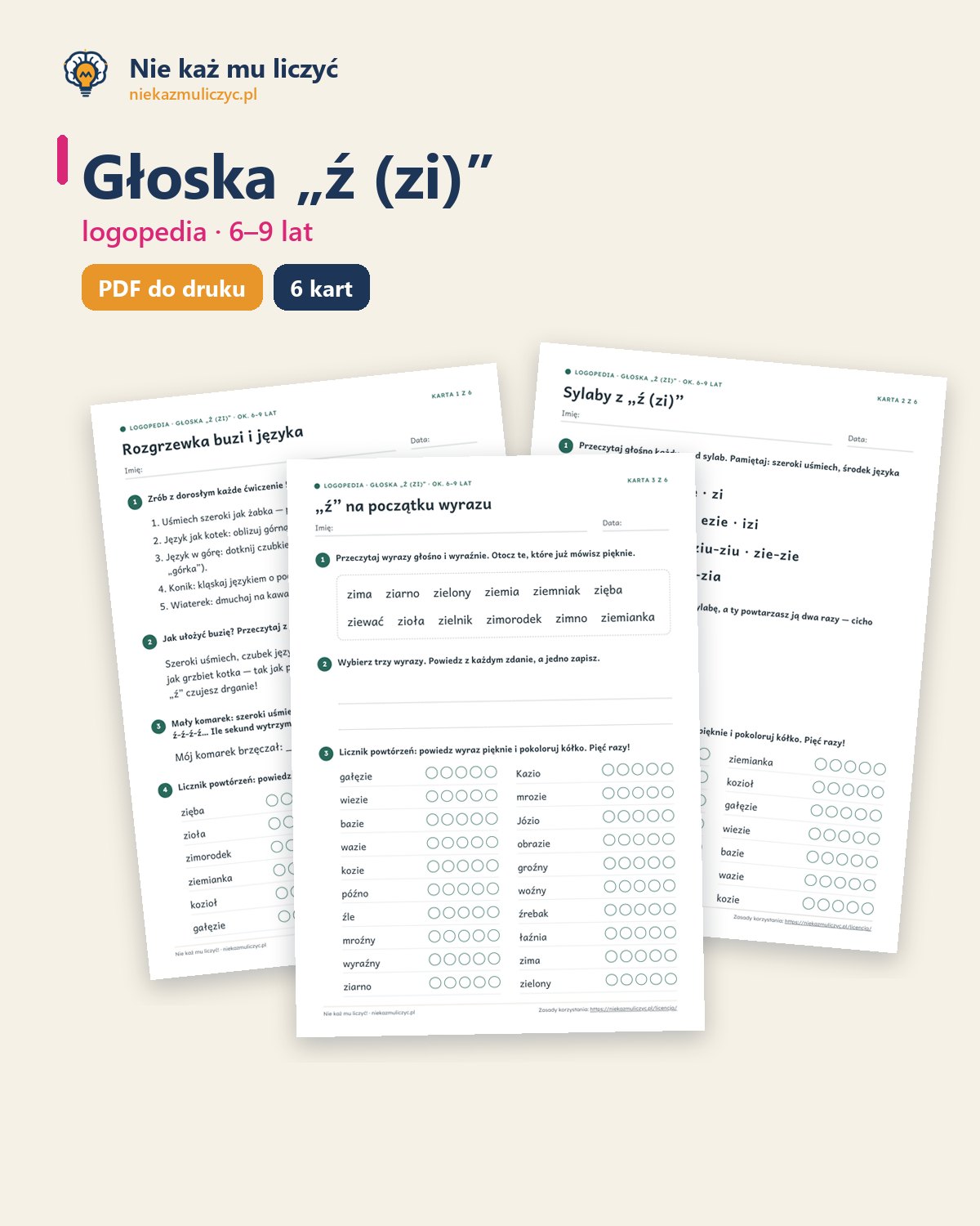 Okładka zestawu Głoska „ź (zi)”