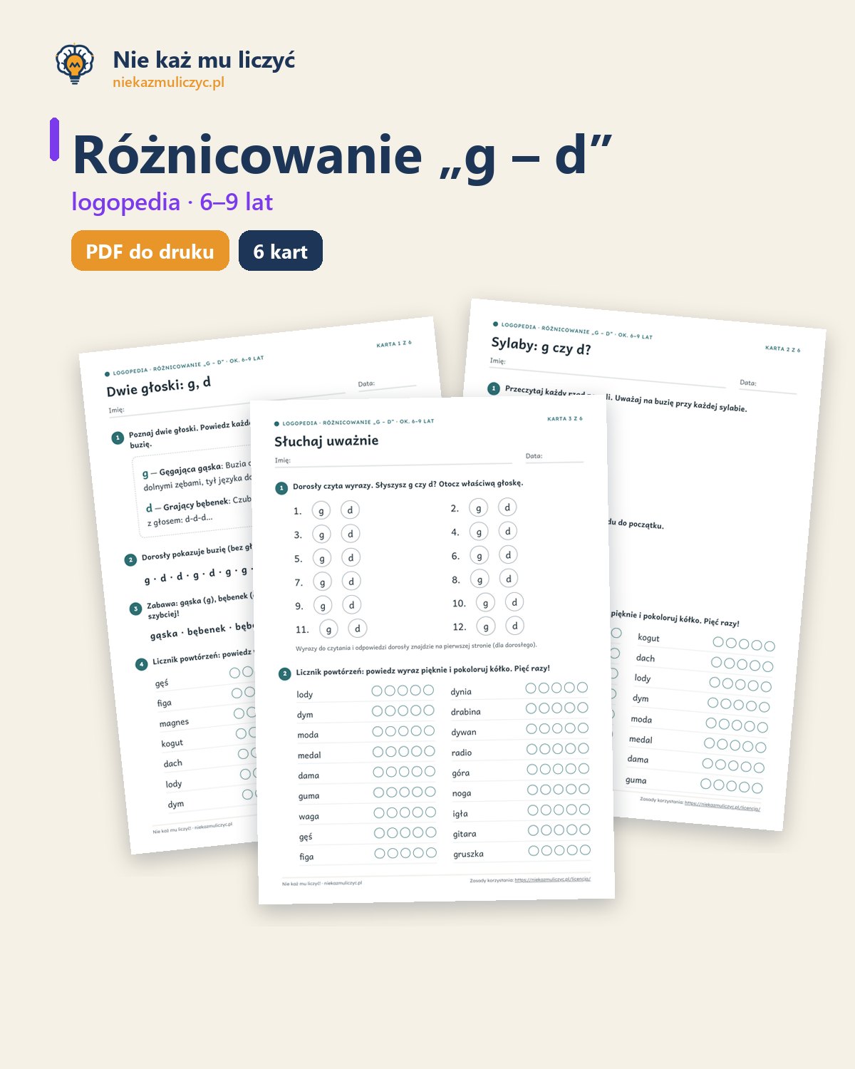 Okładka zestawu Różnicowanie g – d