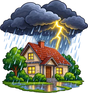 thunderstorm — burza z piorunami