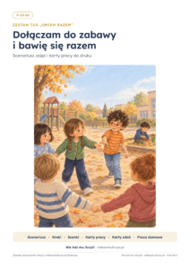 TUS: Dołączam do zabawy, 4–10 lat — 22 strony PDF z kluczem — okładka
