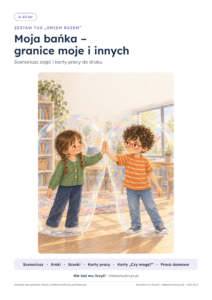 TUS: Granice dla dzieci, 5–10 lat — 22 strony PDF z kluczem — okładka
