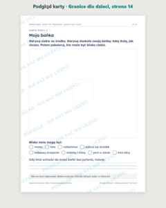 TUS: Granice dla dzieci, 5–10 lat — 22 strony PDF z kluczem — podgląd karty, strona 14