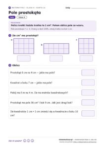 Matematyka klasa 4 — 30 kart pracy na cały rok PDF z kluczem — przykładowa karta
