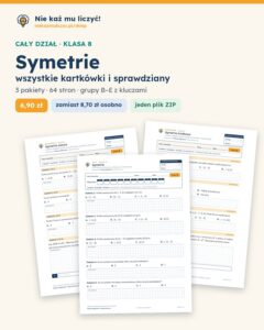 Symetrie — cały dział, klasa 8 (3 pakiety) — okładka pakietu