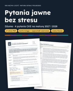 Pytania jawne: Dżuma – 4 opracowania na maturę ustną — okładka