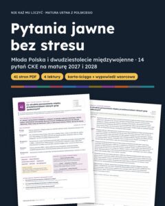 Pytania jawne 2027–2028: Młoda Polska i 20-lecie, 14 pytań — okładka
