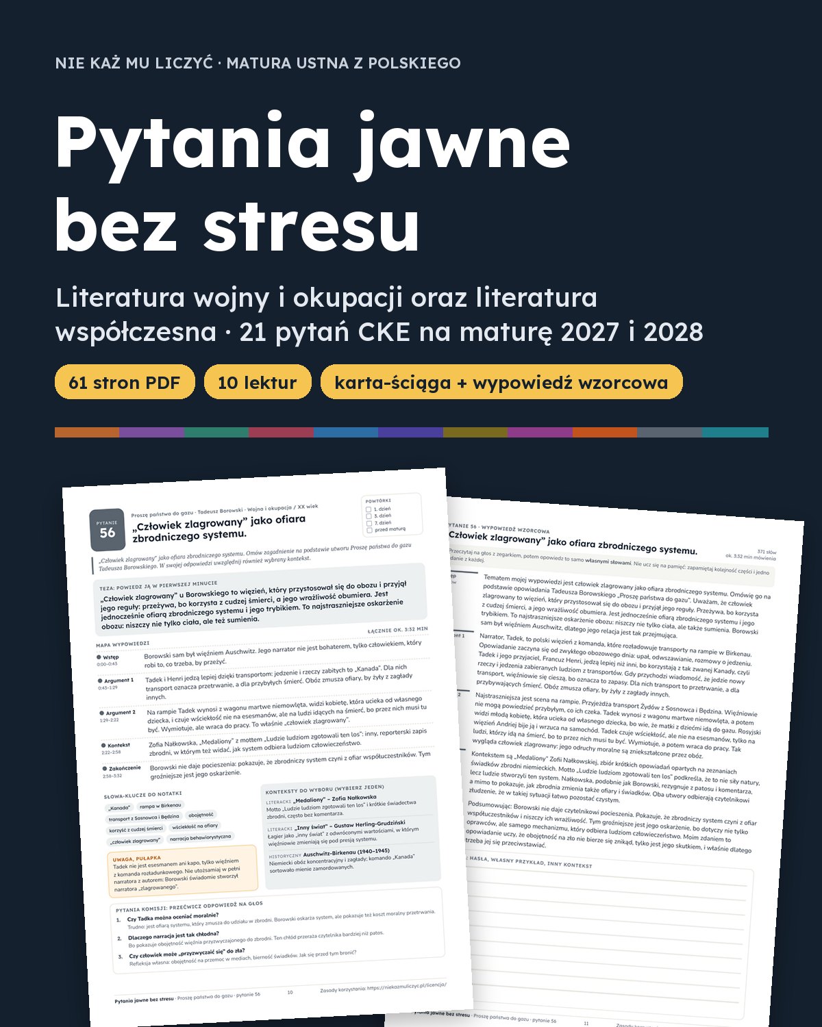Okładka: Pytania jawne 2027–2028: wojna i współczesność, 21 pytań