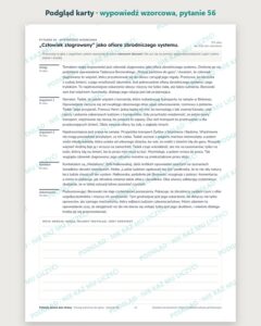 Pytania jawne 2027–2028: wojna i współczesność, 21 pytań — podgląd karty, wypowiedź wzorcowa do pytania 56