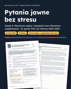 Pytania jawne 2029–2031, klasa 4: wojna i współczesność, 21 pytań — okładka
