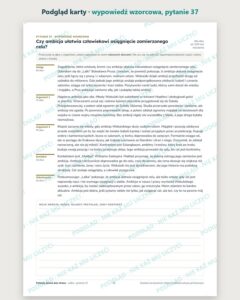 Pytania jawne 2029–2031: Lalka – 7 opracowań — podgląd karty, wypowiedź wzorcowa do pytania 37