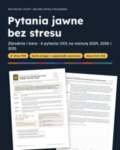 Pytania jawne 2029–2031: Zbrodnia i kara – 4 opracowania — okładka