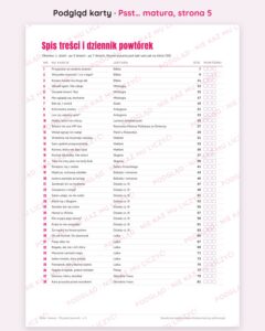 Psst… matura, tom 1 i tom 2: 76 pytań jawnych 2027–2028 — podgląd karty, strona 5