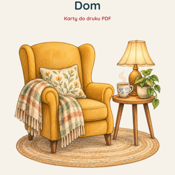 Ruchomy alfabet: Dom — okładka materiału do druku