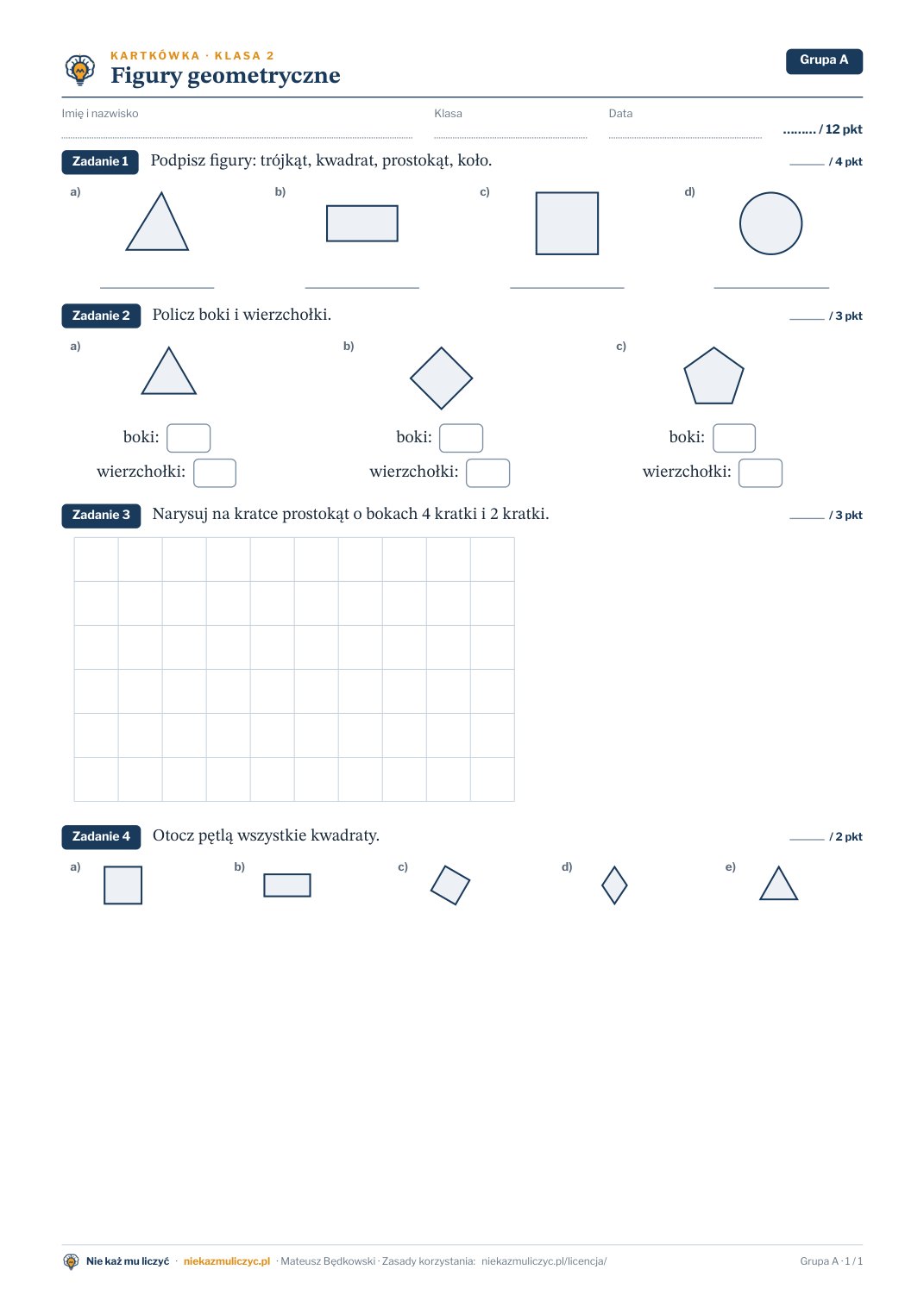 Okładka: Figury geometryczne