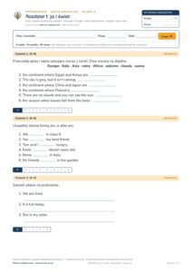 Sprawdziany z angielskiego klasa 5 — 9 rozdziałów, grupy A–E PDF — okładka