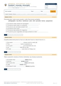 Sprawdziany z angielskiego klasa 6 — 9 rozdziałów, grupy A–E PDF — okładka