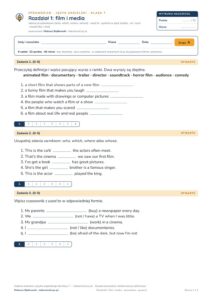 Sprawdziany z angielskiego klasa 7 — 9 rozdziałów, grupy A–E PDF — okładka