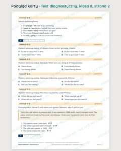 Testy diagnostyczne z angielskiego, klasy 4–8 — grupy A–E PDF — podgląd 2