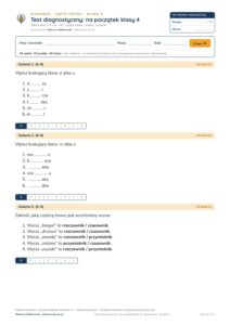 Testy diagnostyczne z polskiego, klasy 4–8 — grupy A–E PDF — okładka