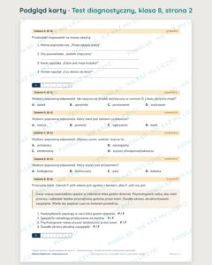 Testy diagnostyczne z polskiego, klasy 4–8 — grupy A–E PDF — podgląd 2